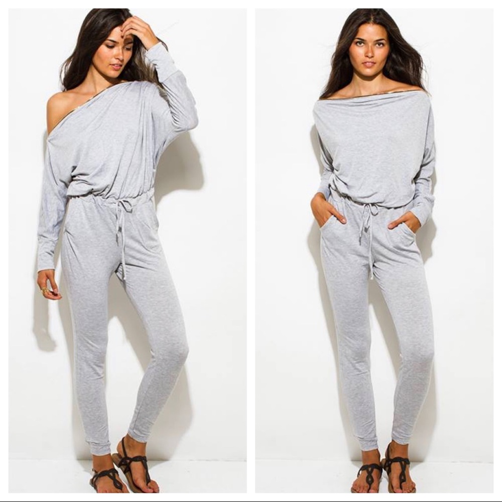 Comfortable Jumpsuit zipper color with pockets LR